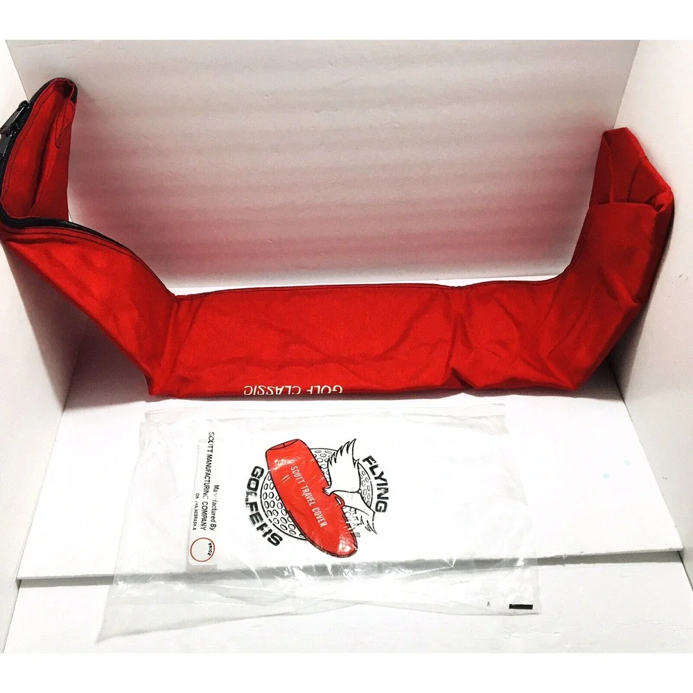 Vtg NEW 80s Dunes Las Vegas Golf Classic Scott Travel Cover Bag Jerry Tarkanian